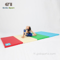 Tapis de protection d&#39;équipement de gymnastique pliable en PU pour salle de sport